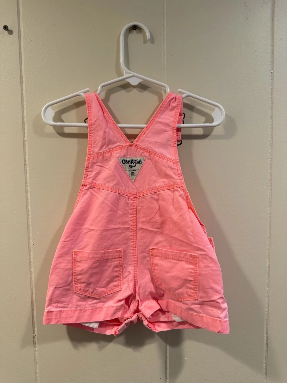 OshKosh B'gosh Neon Pink Girls' Overall Skort